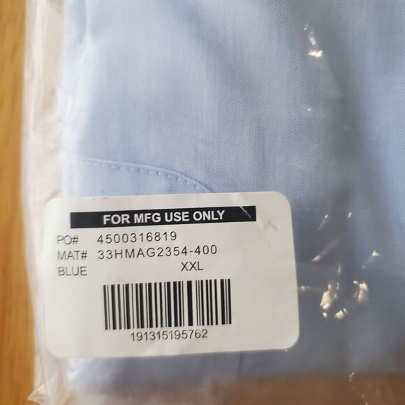 MagnaReady the original magnetic mens shirt sz XXL blue color chest pocket new - Picture 2 of 8